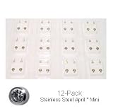 Studex Sterilized Piercing Earrings * Ear Stud * Mini * Stainless * April * 12 Pair Individually Pk