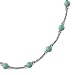 December Sky Sterling Silver Turquoise Beaded Station Necklace image 2