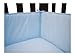 American Baby Company Cotton Percale Crib Bumper, Blue