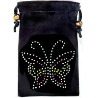 Click here to buy BUTTERFLY DESIGN BLACK EPPII CARRYING CASE POUCH WITH HANDSTRAP for ALL CELL PHONES (Blackberry... by EPPII.