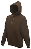 Fruit of the loom pullover hooded sweatshirt hoodie (Medium (38 - 40 inch chest), Chocolate Brown)