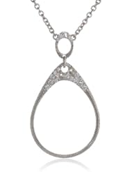 Judith Ripka "Lasso" Large Tear Drop Pendant Necklace, 17"