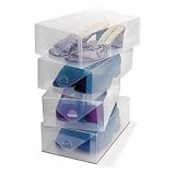 CLEAR SHOE BOOT BOXES WOMEN'S SET OF 4