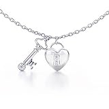 Style Sterling Silver Key To My Heart Charm Pendant
