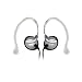 Clipper Lightweight Clip-on Stereophone with In-line Volume Control