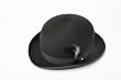 New Mens Black Derby Bowler Hat - 100% Wool, Extremely Stylish, Very High Quality!