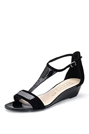 Autograph Suede Water Resistant T-Bar Wedge Shoes