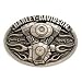 Harley Davidson Men's Engine Belt Buckle. Sculpted and engraved engine graphic in silver polish finish. Fits any 1 1/2" Harley-Davidson&Acirc;&reg; belt strap. Measures 3 1/2" x 2 3/8". Zinc aluminum casting. 99495-08VM