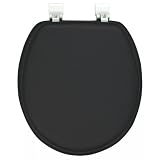 New Ginsey Cushion Soft Padded Tolet Seat - Black