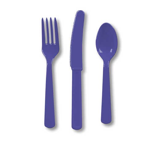 Purple Cutlery (Hd) Cutlery (6pks Case)