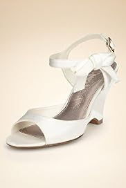 Peep Toe High Heel Bow Wedge Shoes