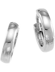 CleverEve Luxury Series Polished One Pair of Platinum 1.80 grams Hinged Earrings 12.00mm