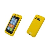 EMPIRE Yellow Rubberized Snap-On Cover Case for HTC Surround