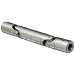 Lovejoy Size DDX10B Double Universal Joint, 3/4" Round Bore, 3/16" x 3/32" Keyway, 1.50" Outer Diameter, 9.375" Overall Length, 1144 Carbon Steel, Inch