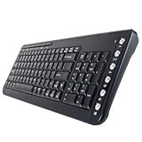 BTC 6309URF III Wireless Multimedia Keyboard, Compact, Lightweight and Sleek Design with Numeric Keypad and 12 Hot Keys - Compatible with all Samsung, Toshiba, Msi, Compaq, Apple, Mac, Dell, Acer, hp, ASUS, IBM, Lenovo, Sony and Gateway Desktop Computers