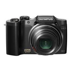 OLYMPUS デジタルカメラ SZ-30マルチレコーディング ブラック 1600万画素 光学24倍ズーム 広角25mm 3.0型液晶 3Dフォト機能 フルハイビジョンムービー SZ-30MR BLK