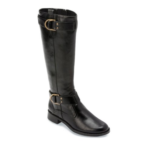 Aerosoles Women's Ride Line Riding Boot,Black,8.5 M