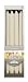 Ivyline Bolsius 350/ 25 mm Embrace Crown Candle, Box of 4, Ivory