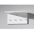 Wandgarderobe 4 Haken Kleiderb�gelstange wei�