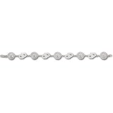 University of Oklahoma OU & Seal Bracelet 7.25 (Silver)