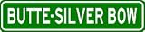 BUTTE-SILVER BOW City Limit Sign - High Quality Aluminum