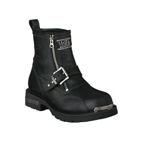 ARIAT Mens ASPHALT H2O MOTORCYCLE BOOTS, Black by Men's Motorcycle Boots