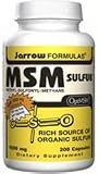 MSM Sulfur 1000 mg 200 Caps ( STRENGTHENS JOINT AND SKIN STRUCTURE ) Jarrow Formulas