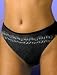  : Black semi sheer thong panty