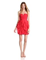 Hot Sale BCBGMAXAZRIA Women's Cicilly Strapless Dress, Lipstick Red, 12