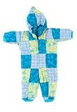 Baby Bunting in Pastel Blue Patchwork