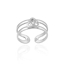 Sterling Silver Celtic Trinity Knot Toe Ring