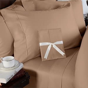 Rayon from BAMBOO Sheet Set - King Size Taupe 1000 Thread Count Cotton Sheet Set (Deep Pocket)
