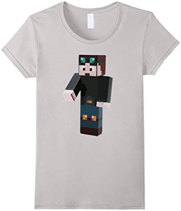 Women's YouTuber Shirt Medium Silver