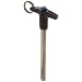 Stainless Steel Quick-Release Pin, Cadmium Plated Finish, Locking, Hole and Split Ring, 7-15/16mm Diameter, 30mm Usable Length, Made in US