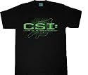 CSI Crime Scene Investigation Sketchy Shadow Black T-shirt Tee