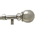 Levolor 54562012 Classique Ball Rod Set, 66-to-120-Inch Width, 1-Inch Diameter, Satin Nickel