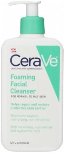 CeraVe Foaming Facial Cleanser, 12 Ounce, New