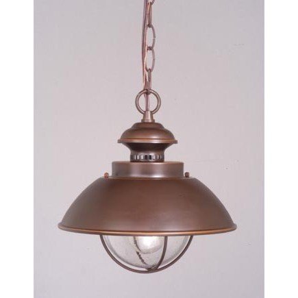 Lighthouse - 1 Light Nautical Outdoor Lighting Pendant Fixture - Burnished Bronze - B2465