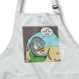 Sharks Favorite Book - Moby Dick - Full Length Apron With Pockets 22w X 30l