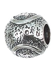 Genuine Zable (TM) Product. 925 Sterling Silver Tennis Ball Charm. 100% Satisfaction Guaranteed.