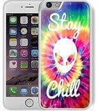 rainbow hippie hipster Grunge chill stay tye dye backgrounds alien for iPhone 6/6s Plus White Case