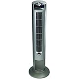 Lasko 2551 Wind Curve Platinum Tower Fan With Remote Control and Fresh Air Ionizer