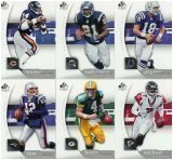 2005 Upper Deck SP Authentic Football Cards Set (90 cards) Including Ben Roethlisberger, Jerome Bettis, Peyton Manning, Tom Brady, Michael Vick, Donovan McNabb, Ladainian Tomlinson,Walter Payton and more - Shipped In Protective Display Case!
