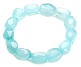 Blue Chalcedony Nugget Stretch Bracelet