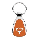 University of Texas - Teardrop Keychain - Orange
