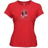 Reebok New England Patriots Red Ladies Classic Logo Too T-shirt