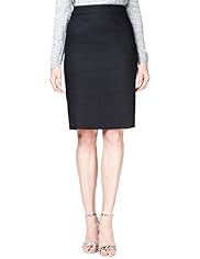 Autograph Linen Blend Seam Pencil Skirt