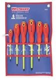 Westward 1YXN5 Insulated Combo Screwdriver Set, 6 Pc by WestWard Tools