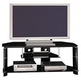 Bush Segments TV Stand - VS11860-03 (Black/Silver) (22.5H x 58W x 20D)