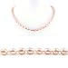 AugustinaJewelry Single Strand 18 Inch 6-7mm pink Oval Shape Freshwater Cultured Pearl Necklace